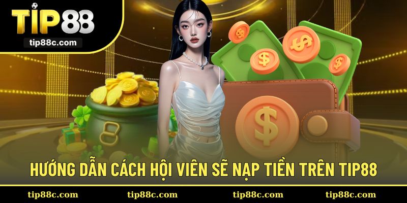 Cách hội viên thực hiện nạp tiền vào tài khoản TIP88